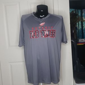 Detroit Red Wings Hockey Jersey Top Gray  NHL 2X